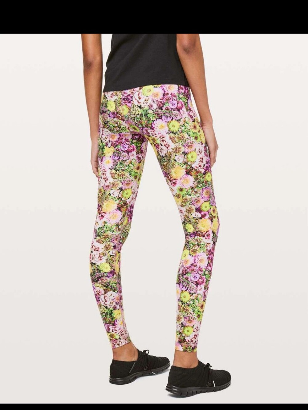 Lululemon Athletica Wunder Under Nulux Foral Print High-Rise Leggings Vibrant 6 - Picture 3 of 6